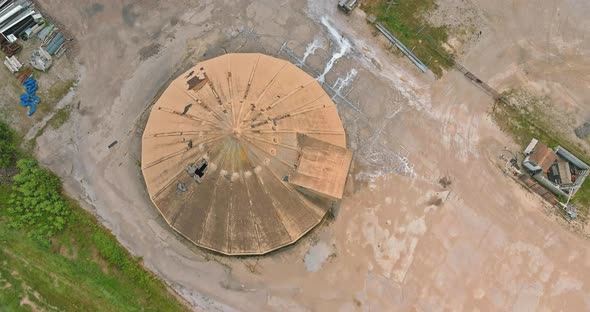 Construction Material on Stack of New Concrete Pipes Manhole Sewer Sewage in Under Construction alt