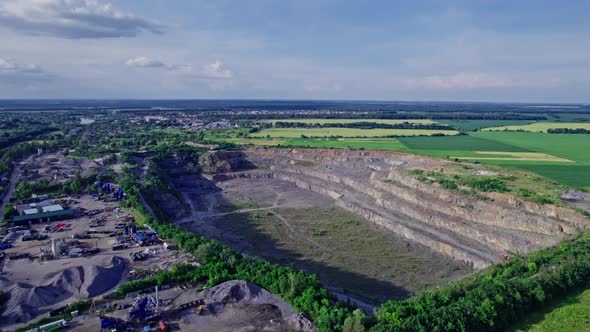 Open Pit Mine Dumpers Quarrying Extractive Industry Stripping Work alt