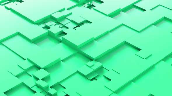 Abstract Cubic Hi-tech Background Green alt