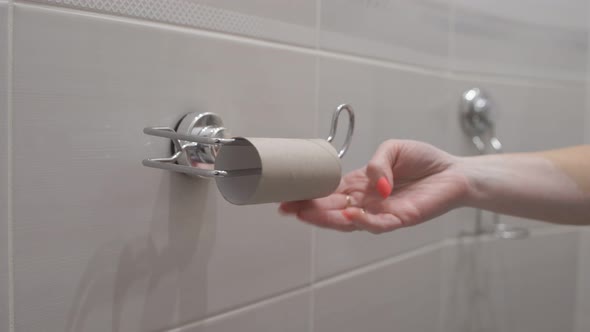 Toilet Roll Is Out, Empty and the Person in the Toilet Is a Disappointment alt