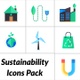 Sustainability Icons Pack - VideoHive Item for Sale