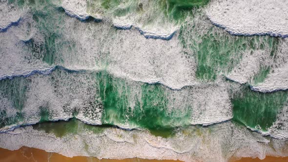 Aerial view of hidden beach at Alexandria Bay, Australia. alt