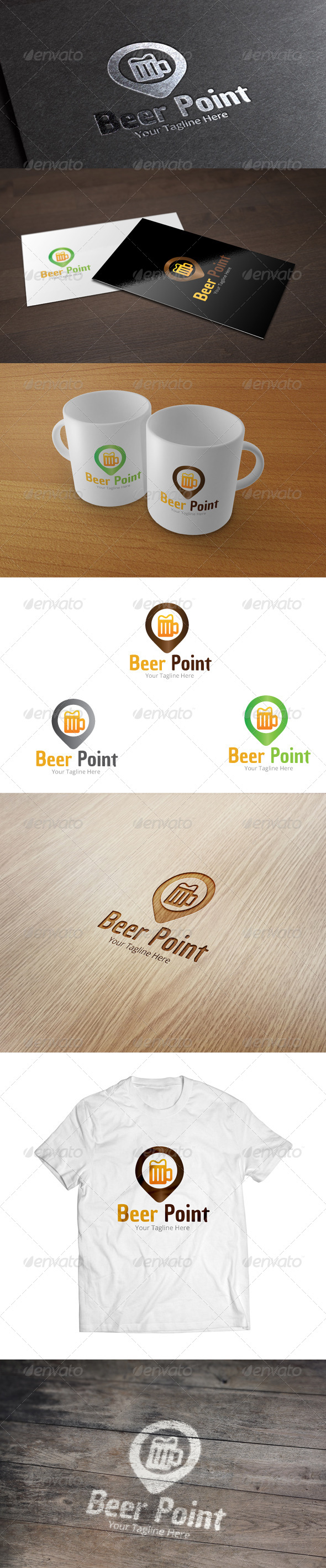 Beer Point - Logo Template - Food Logo Templates
