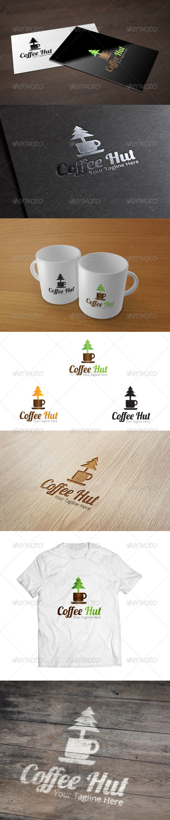 Coffee Hut - Logo Template - Food Logo Templates