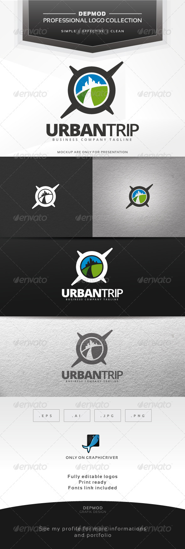 Urban Trip Logo - Symbols Logo Templates