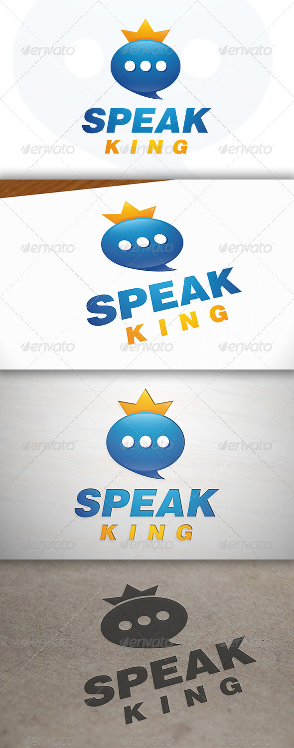 Speak King Logo - Symbols Logo Templates