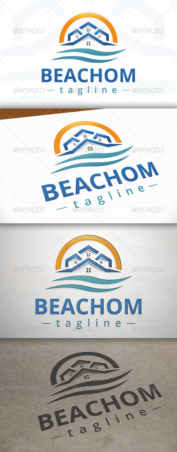 Beach Homes Logo - Buildings Logo Templates
