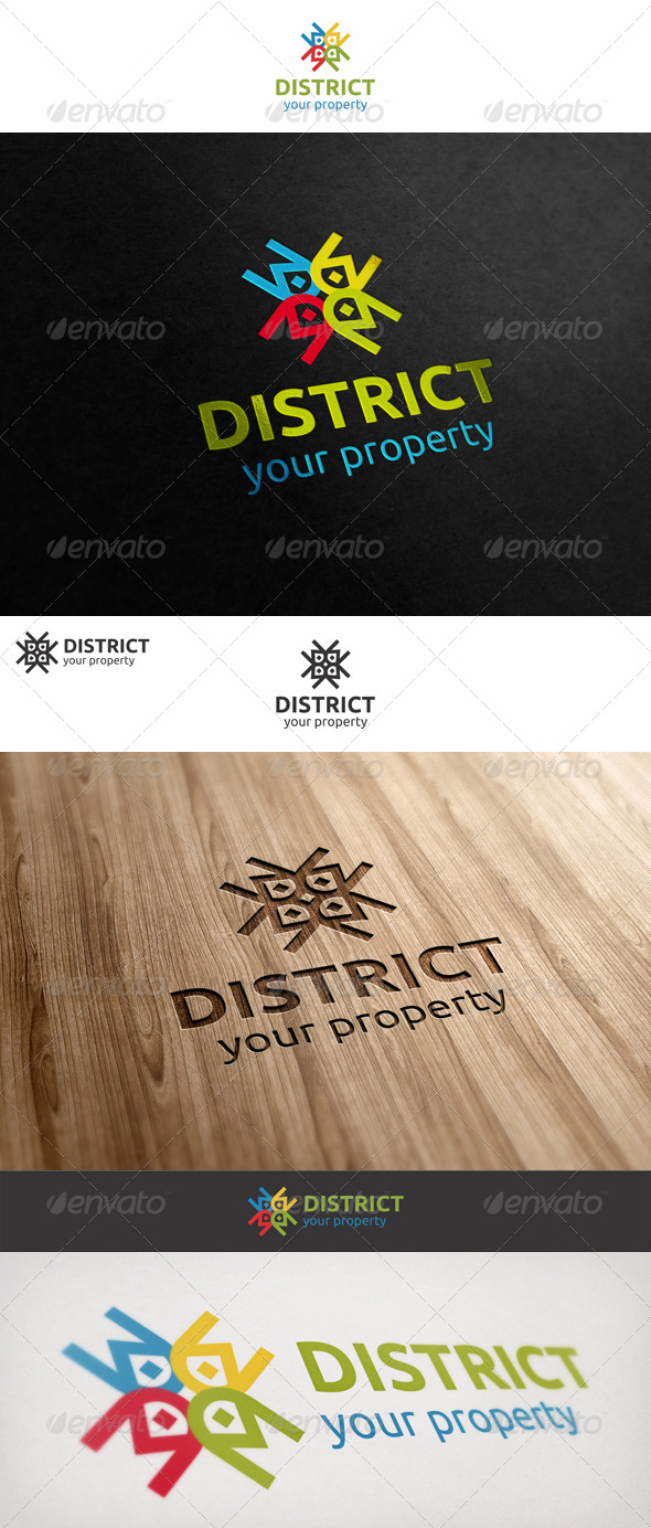 District Property Homes Logo - Symbols Logo Templates