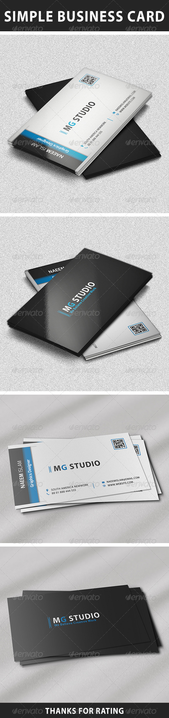 Simple Business Card - Corporate Business Cards