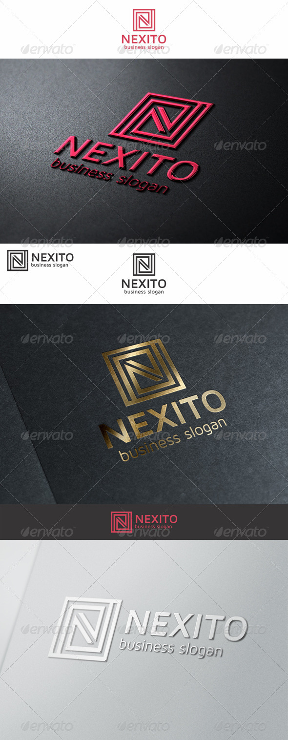 Nexito N Monogram Logo - Letters Logo Templates