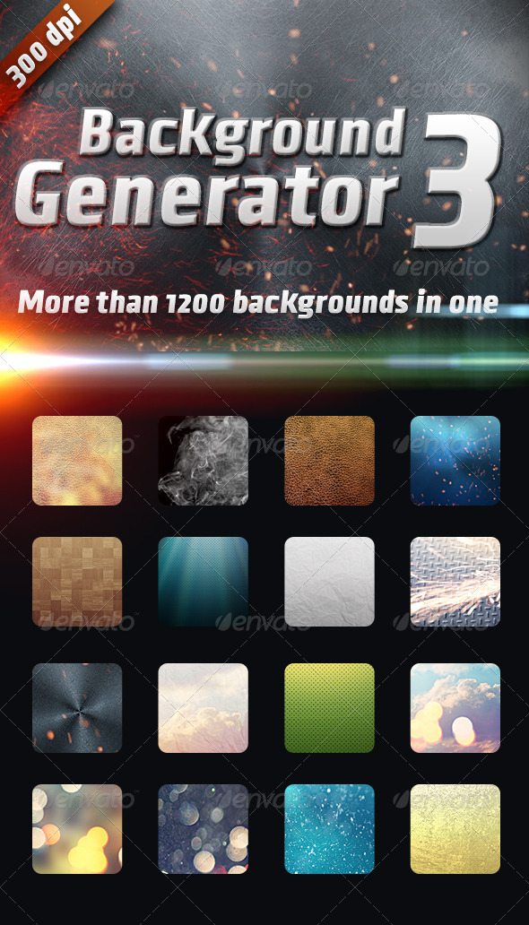 Background Generator 3:1200 Backgrounds in 1 - Backgrounds Graphics