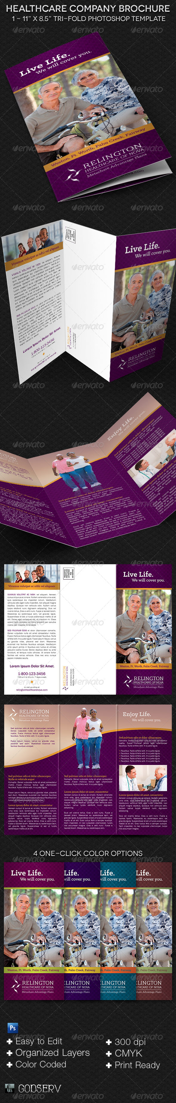 Healthcare Company Brochure Template - Informational Brochures