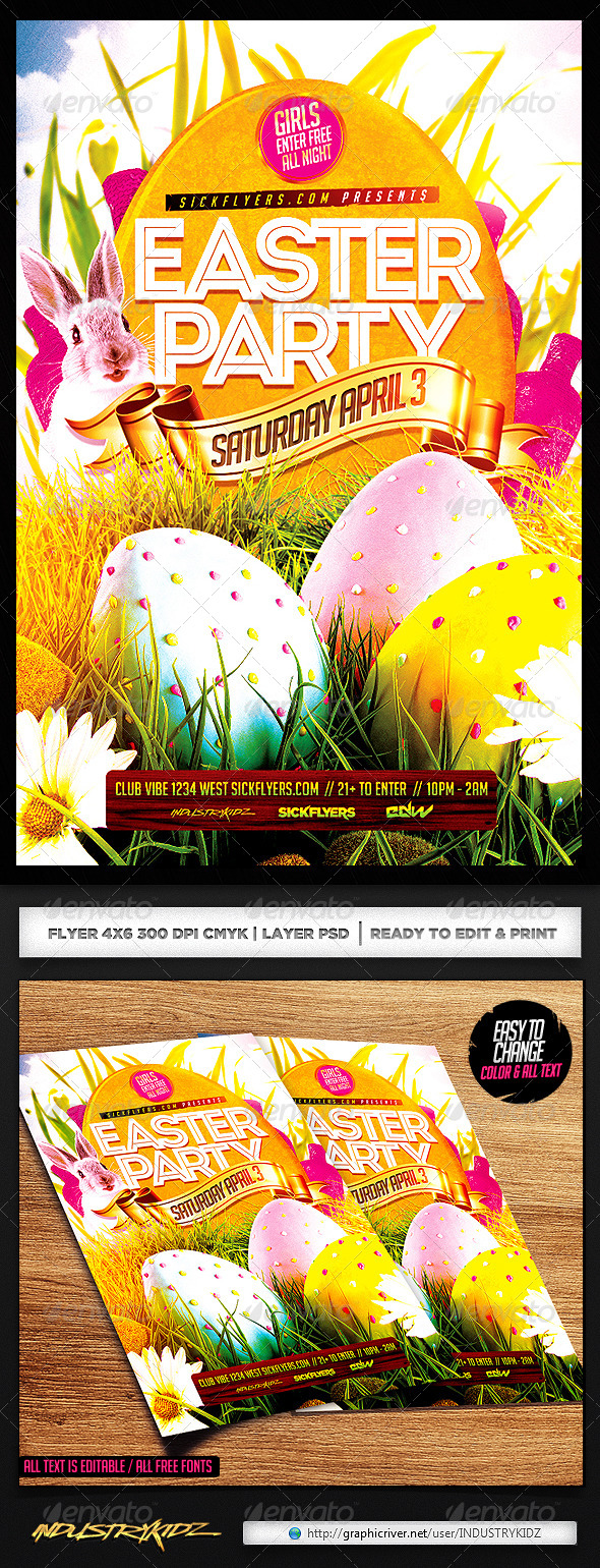 Easter Flyer Template - Holidays Events