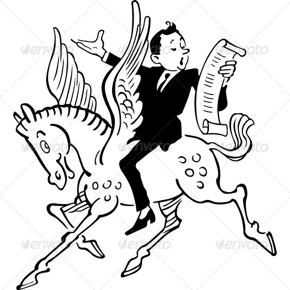 Poet on Pegasus - People Characters