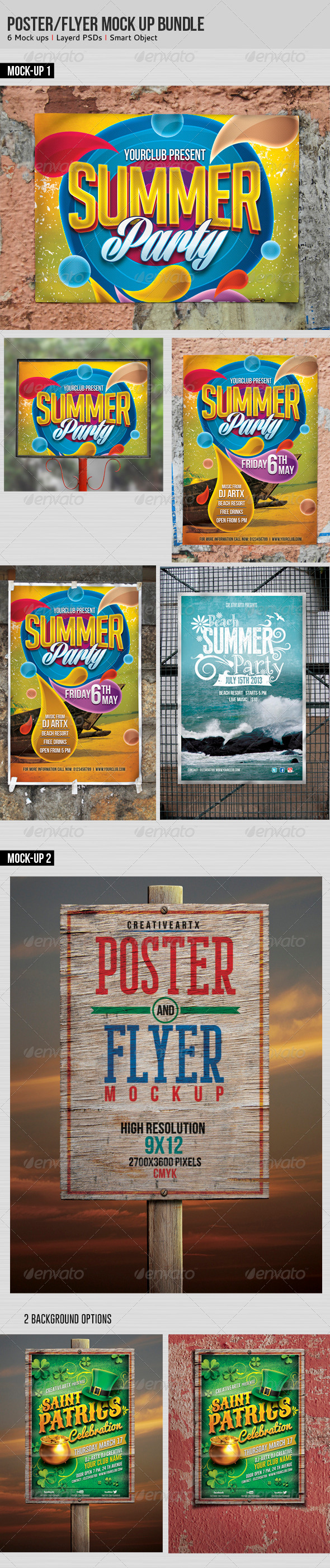 Poster/Flyer Mock-up Bundle - Flyers Print