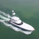 Aerial of large boat on ocean - VideoHive Item for Sale