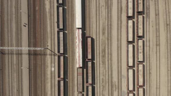 Railroad Tracks with Wagons