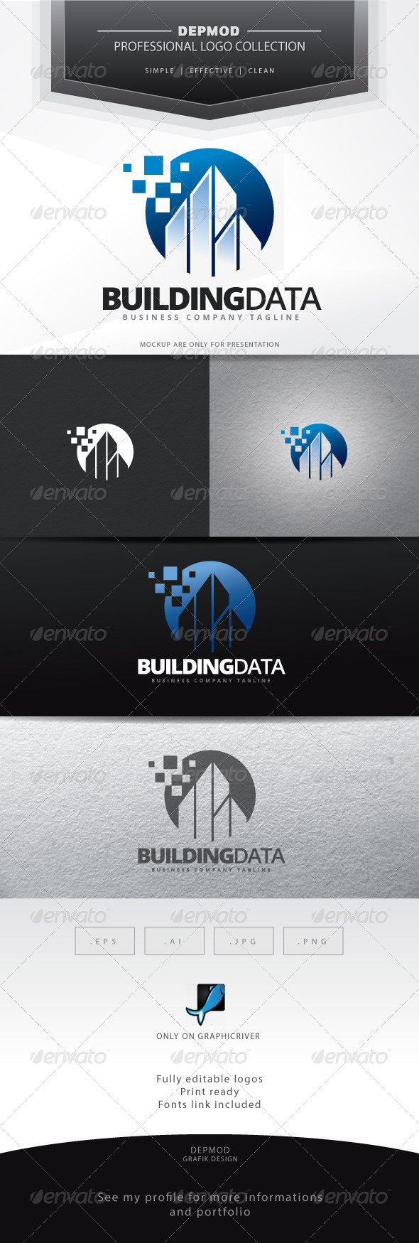 Building Data Logo - Symbols Logo Templates