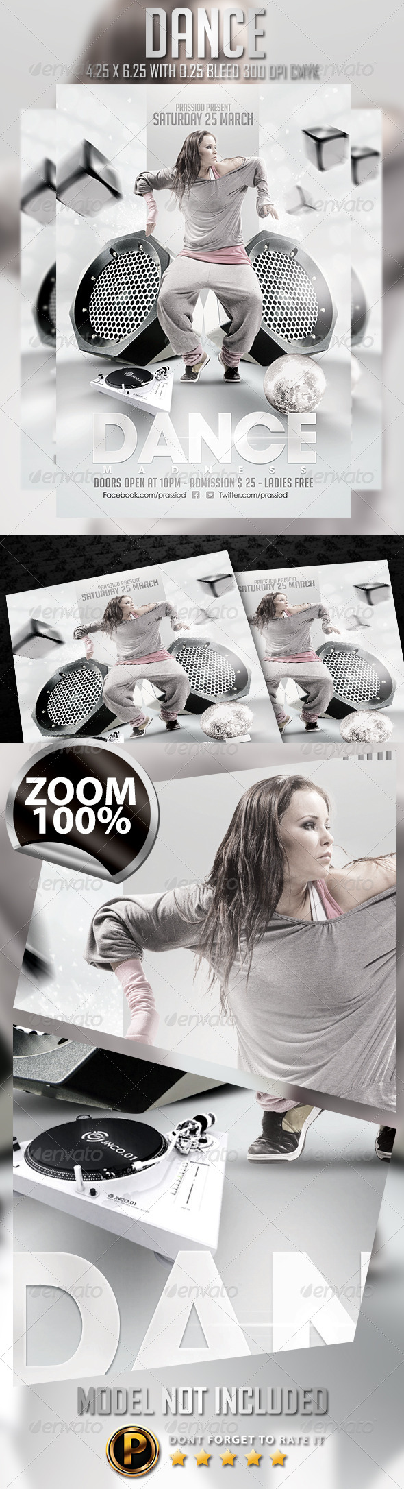 Dance Flyer Template - Clubs & Parties Events