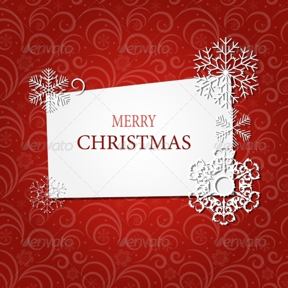 Christmas Snowflakes Background - Christmas Seasons/Holidays