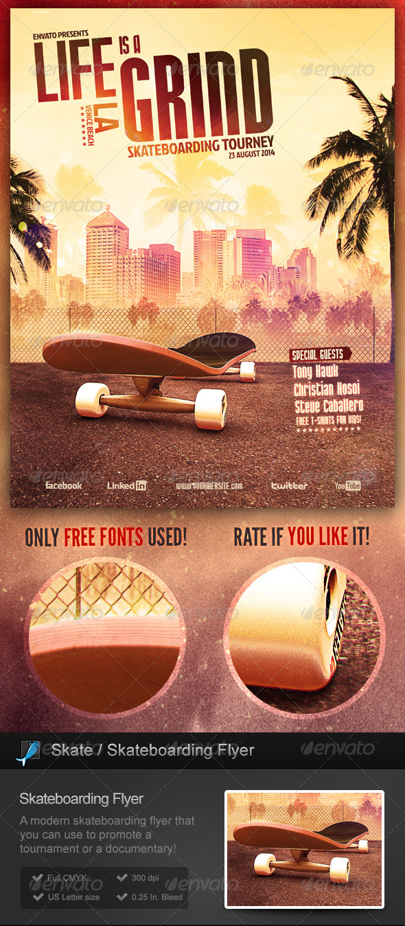 Skate / Skateboarding Flyer - Sports Events