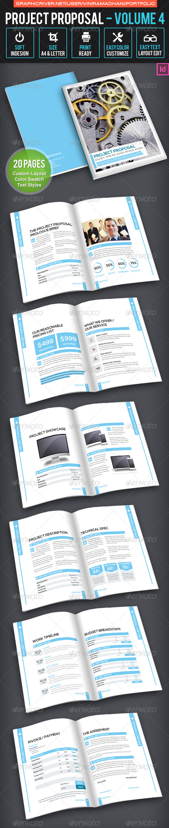 Proposal Template Volume 4 - Proposals & Invoices Stationery
