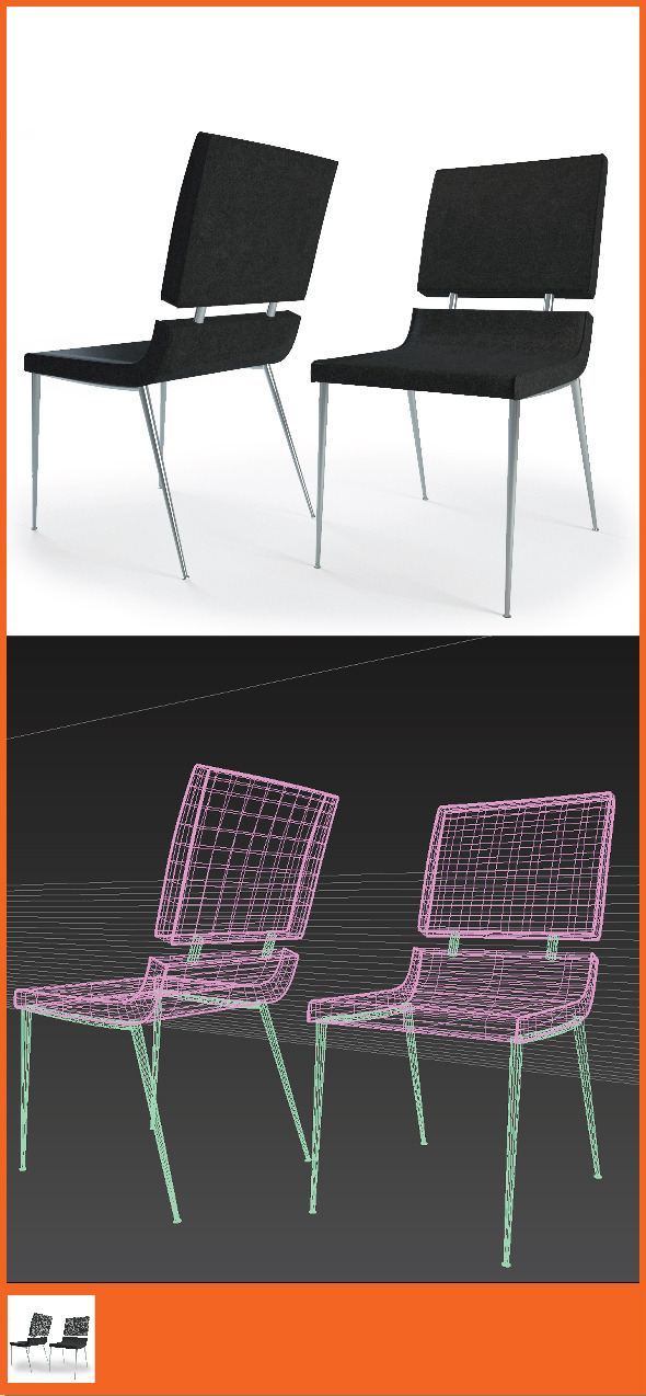 Realistic Chair Armchair - 3Docean 7023481