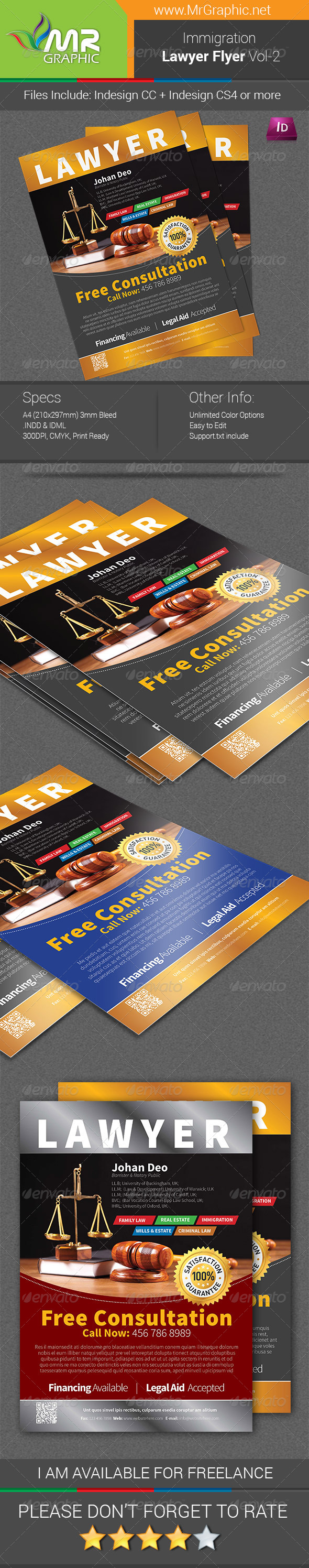 Immigration Law Flyer Template Vol-2 - Corporate Flyers