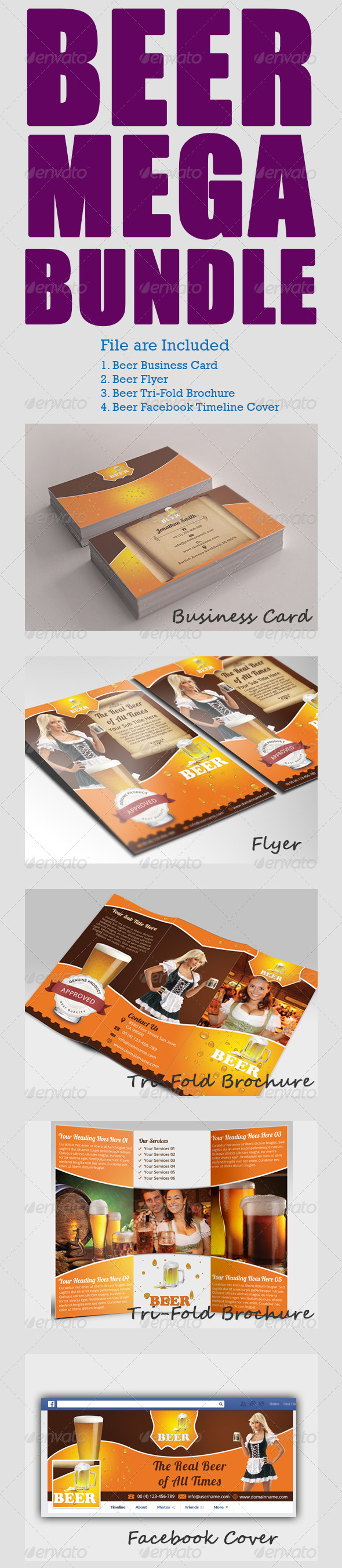 Beer Mega Bundle - Print Templates