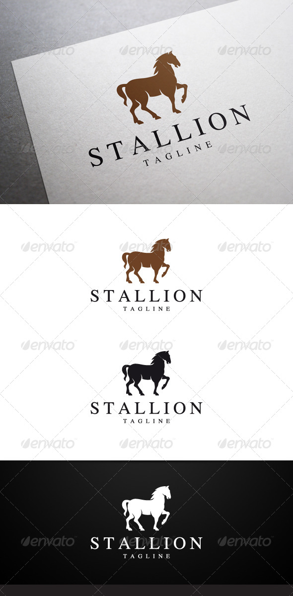 Stallion Logo - Animals Logo Templates