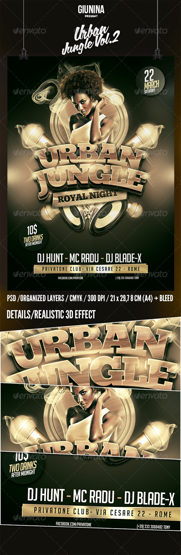 Urban Jungle Vol.2 Flyer/Poster - Events Flyers