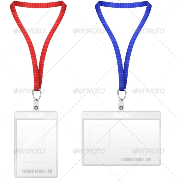 Plastic Vertical and Horizontal Badges. - Retail Commercial / Shopping