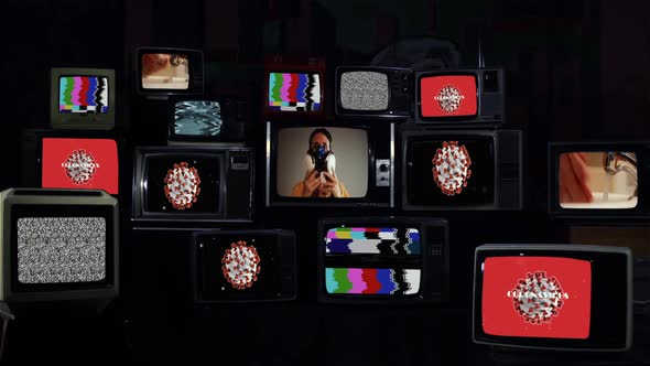 Coronavirus Crisis and Retro TVs. alt