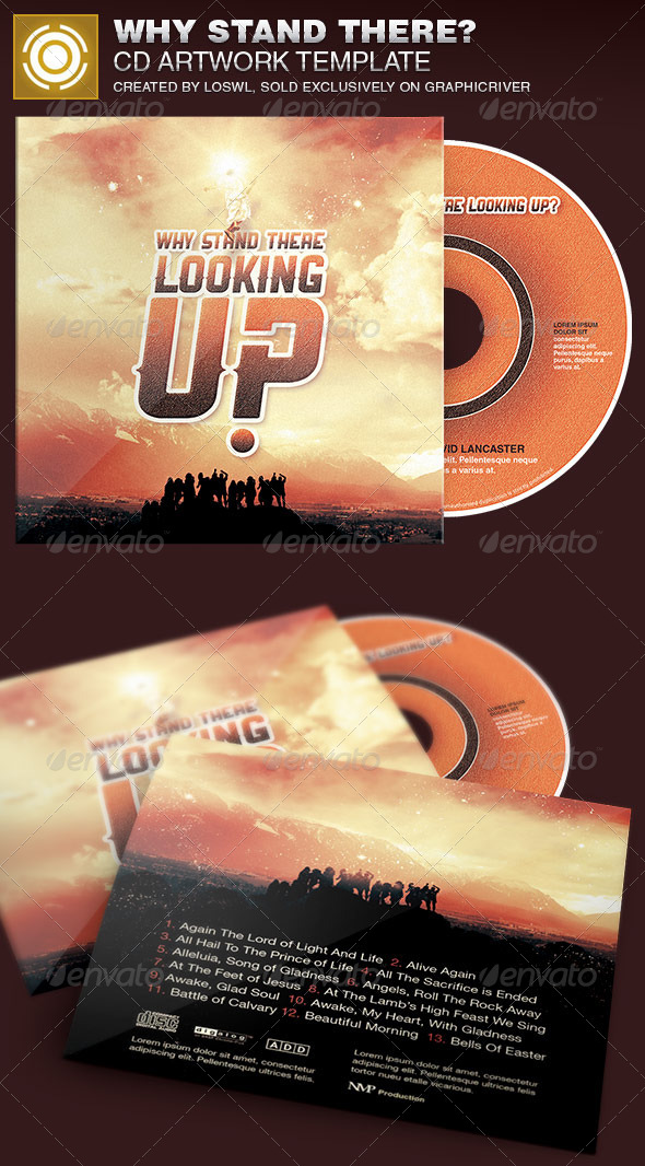 Why Stand There? CD Artwork Template - CD & DVD Artwork Print Templates
