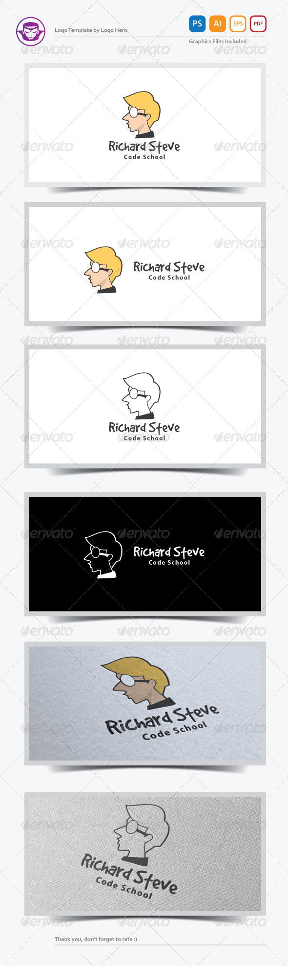 Personal Brand Logo Template - Humans Logo Templates