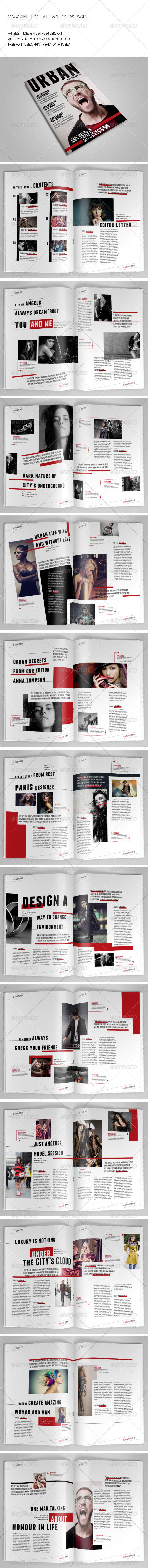 25 Pages Urban Magazine Vol19 - Magazines Print Templates