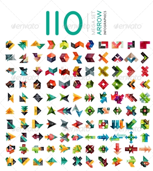Arrow Infographic Templates Collection - Concepts Business