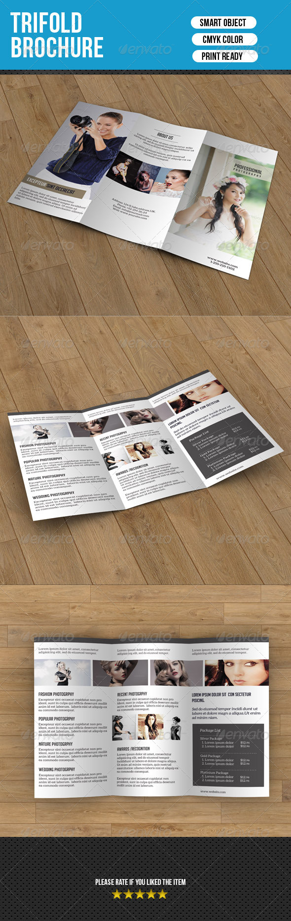 Trifold Brochure for Photography - Corporate Brochures