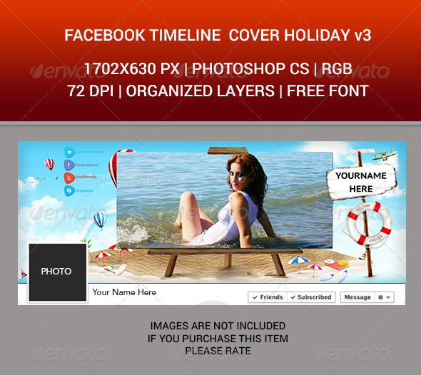 Facebook Timeline Cover Holiday v3 - Facebook Timeline Covers Social Media