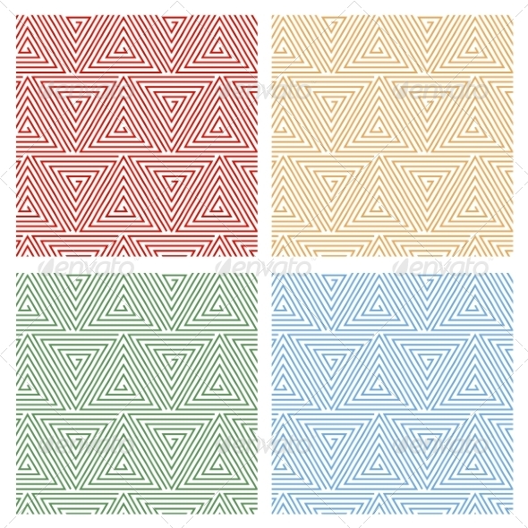 Multicolored Hypnotic Background Seamless Pattern - Web Technology