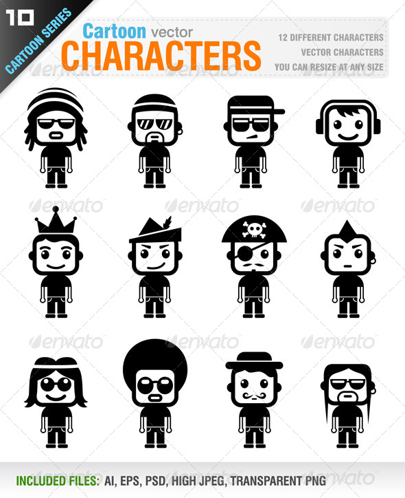 Cartoon Characters - People Characters