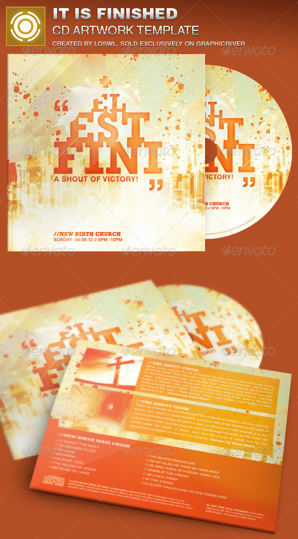 It is Finished CD Artwork Template - CD & DVD Artwork Print Templates