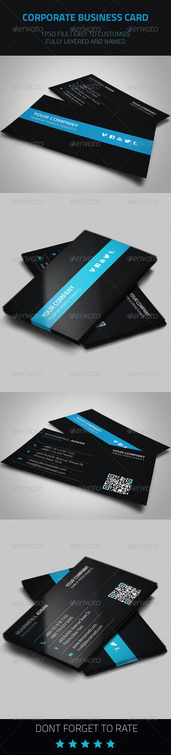 Corporate Business Card - Corporate Business Cards