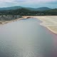 Aerial View of Production Site and Pink Water Reservoir - VideoHive Item for Sale