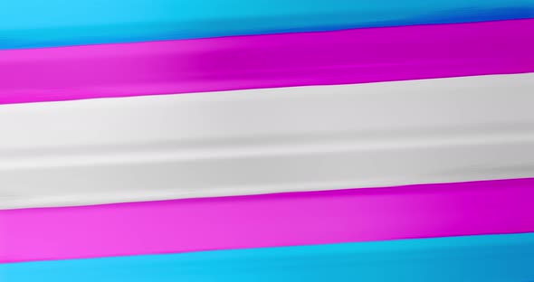 Animated background  with flowing waves in the colors of the transgender flag