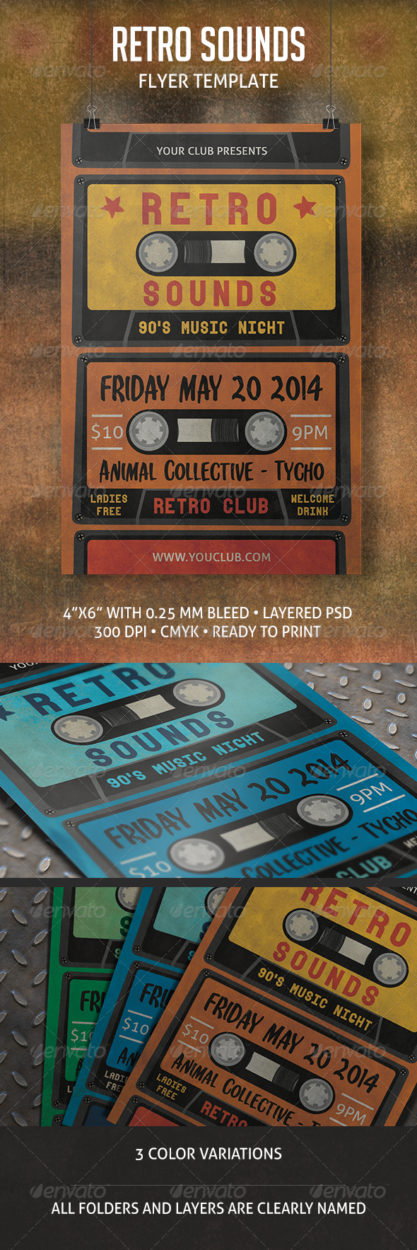 Retro Sounds Flyer - Events Flyers
