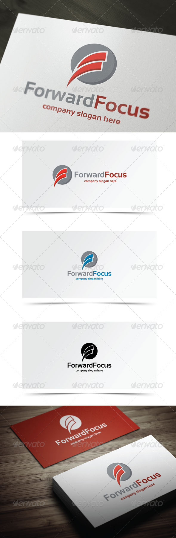 Forward Focus - Letters Logo Templates