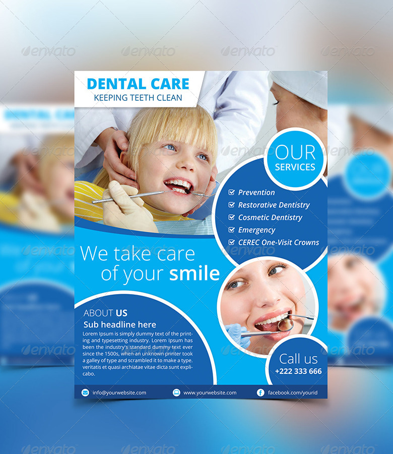 dental flyer by pixeldesigners