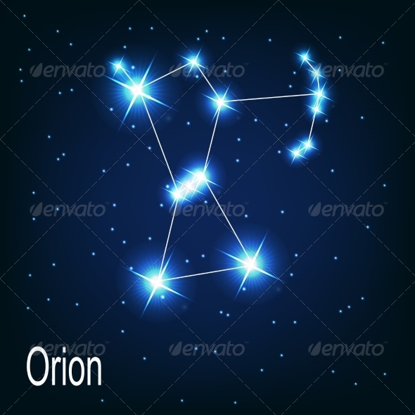 The Constellation Orion - Decorative Symbols Decorative