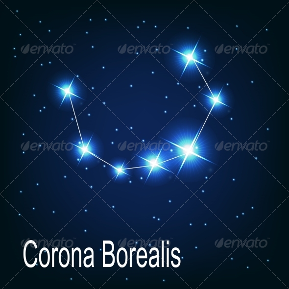 The Constellation Corona Borealis - Decorative Symbols Decorative